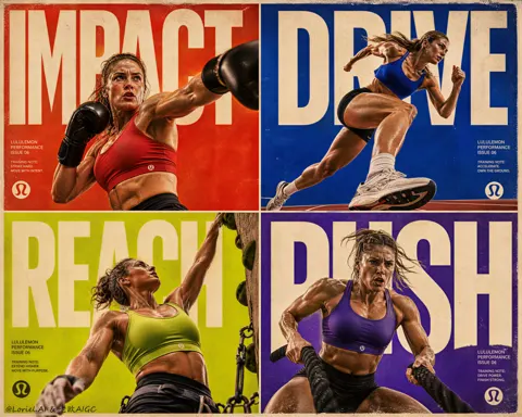 Lululemon impact type riot sports bra campaign poster