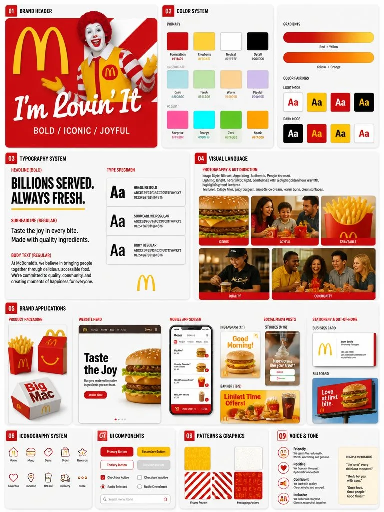 Fast food brand identity ui ux design system — Sonra