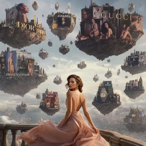 Hollywood beauty floating fashion islands