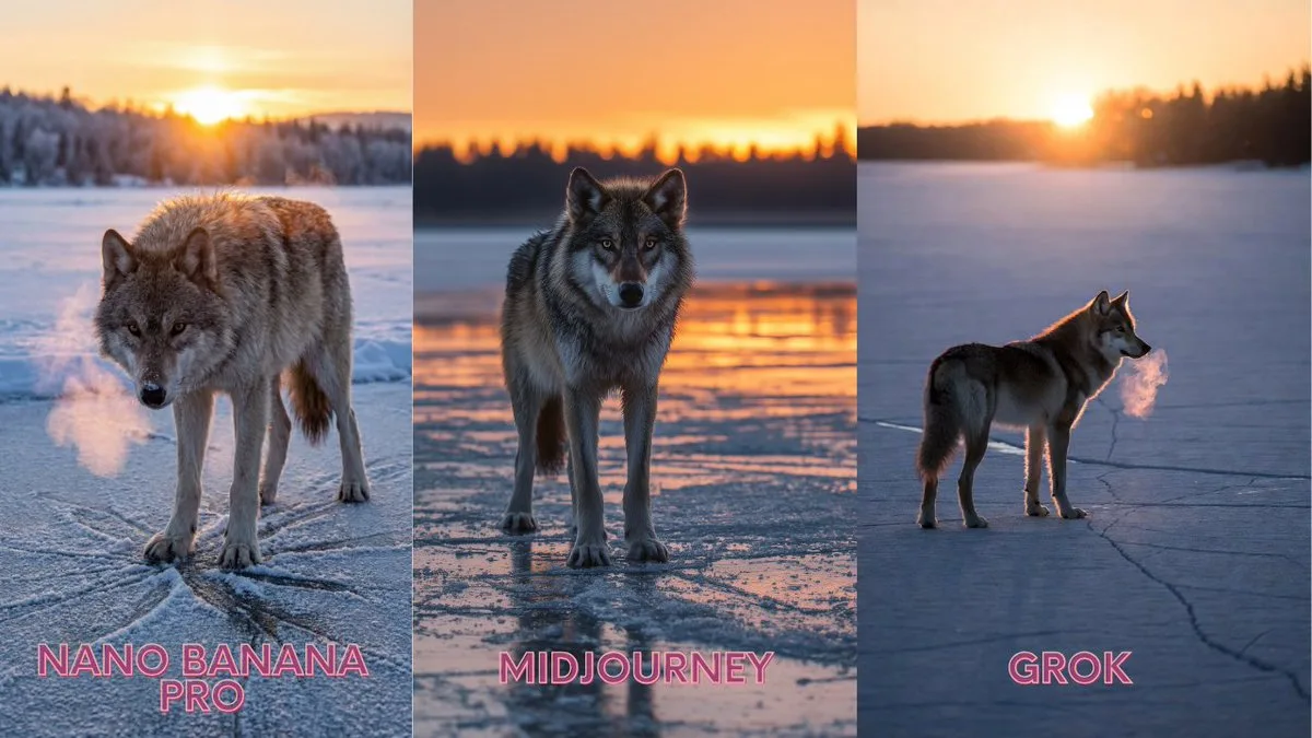 Blue ice dawn wolf — After