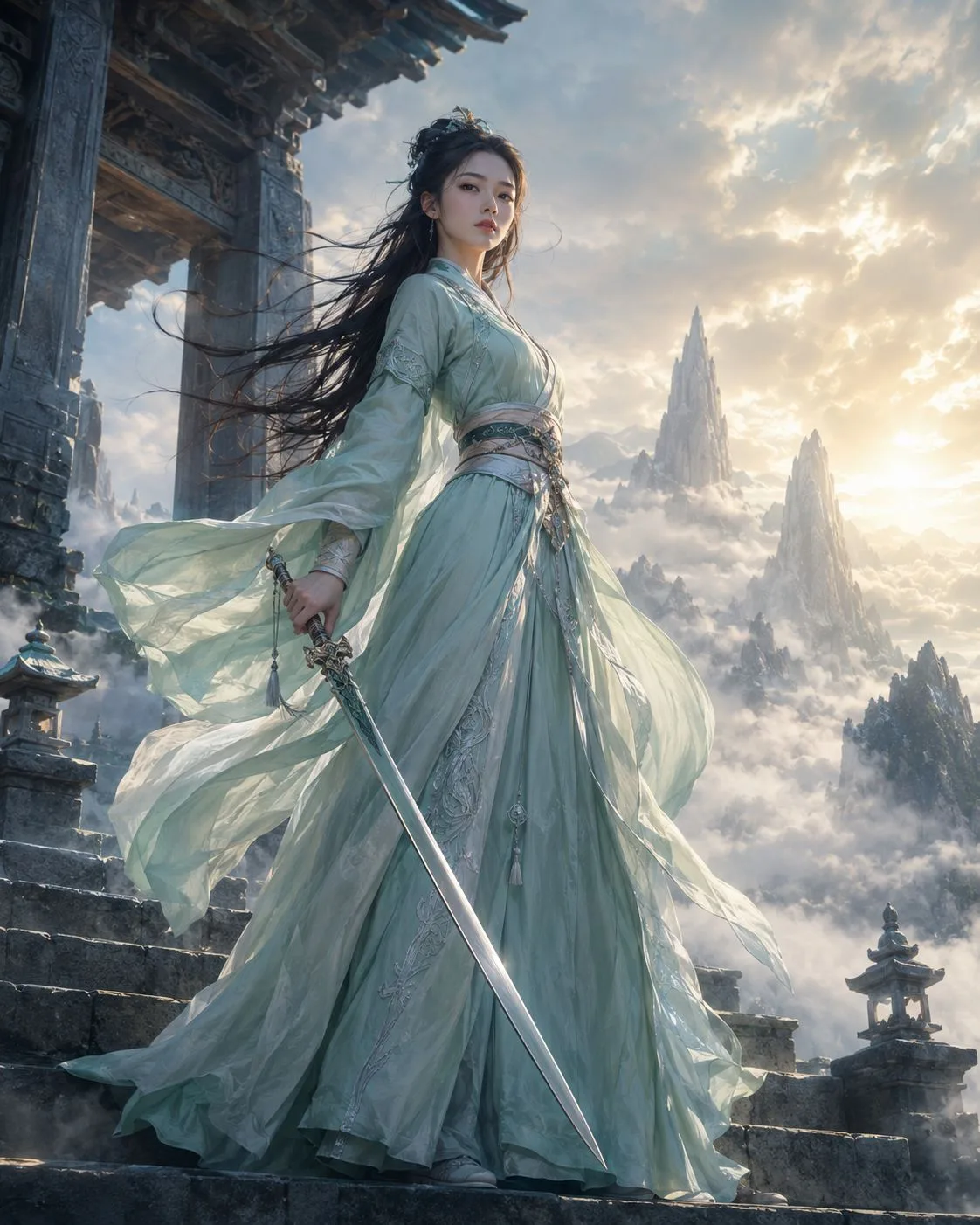Xianxia female sword cultivator mountain gate — Sonra