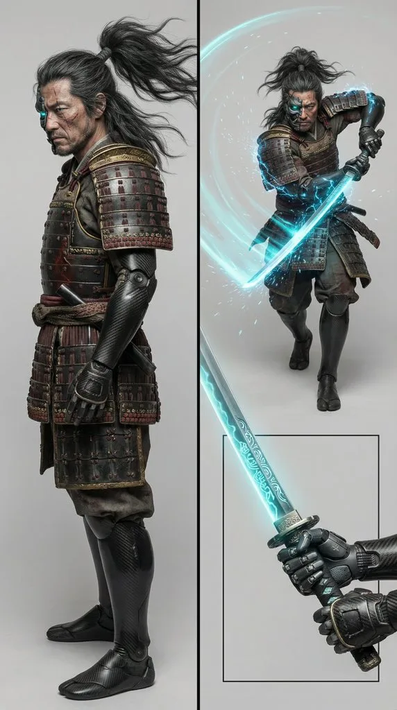 Cyberpunk carbon samurai — After