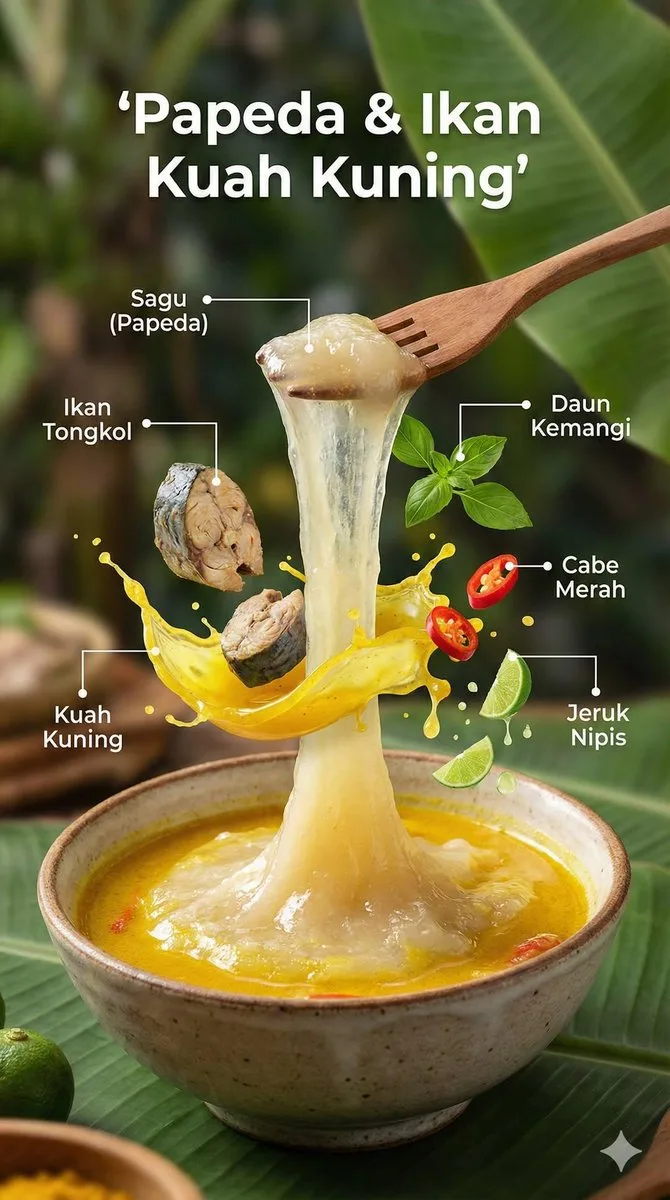 Floating ingredients indonesian poster — Sonra