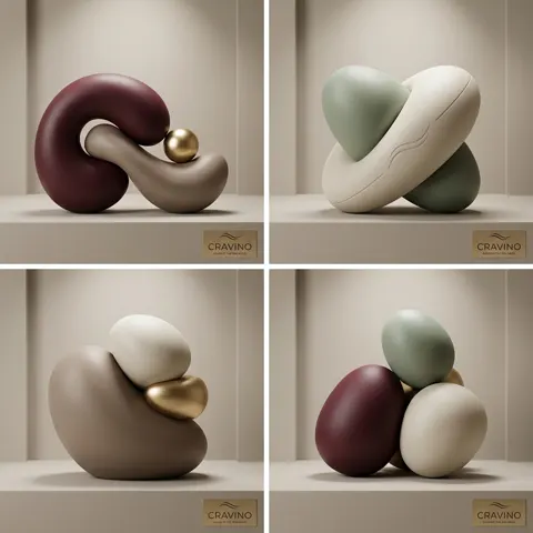 Minimalist gallery abstract sculpture
