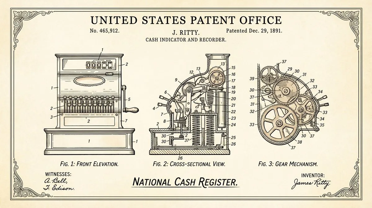 Aged parchment mechanical patent — After