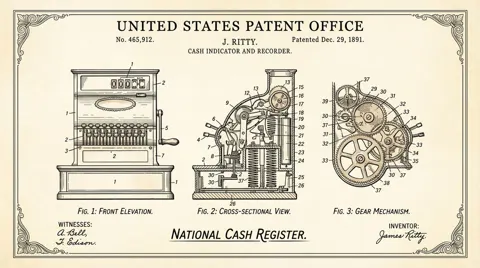 Aged parchment mechanical patent