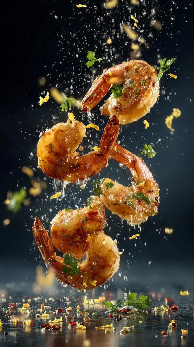 Frozen garlic butter shrimp ad — Sonra