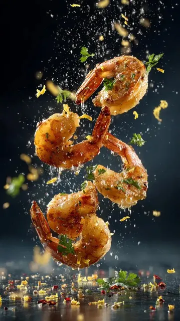 Frozen garlic butter shrimp ad
