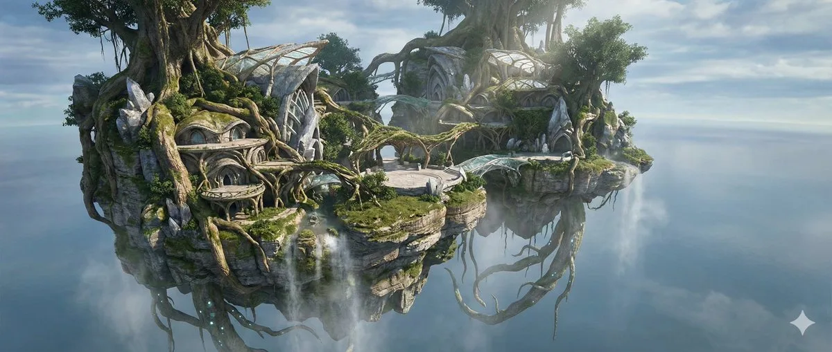 Hyper realistic sky island — After