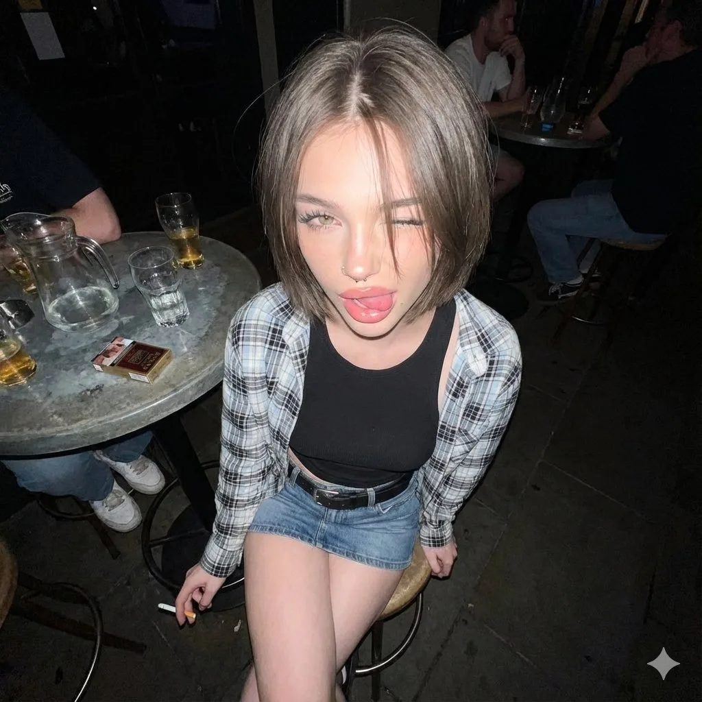 一位个性的年轻女性 — Sonra