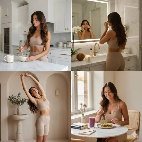 Luxury minimalist wellness lifestyle