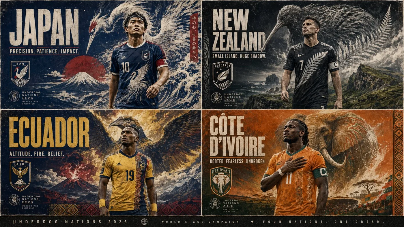 2026 world cup underdog poster grid — After