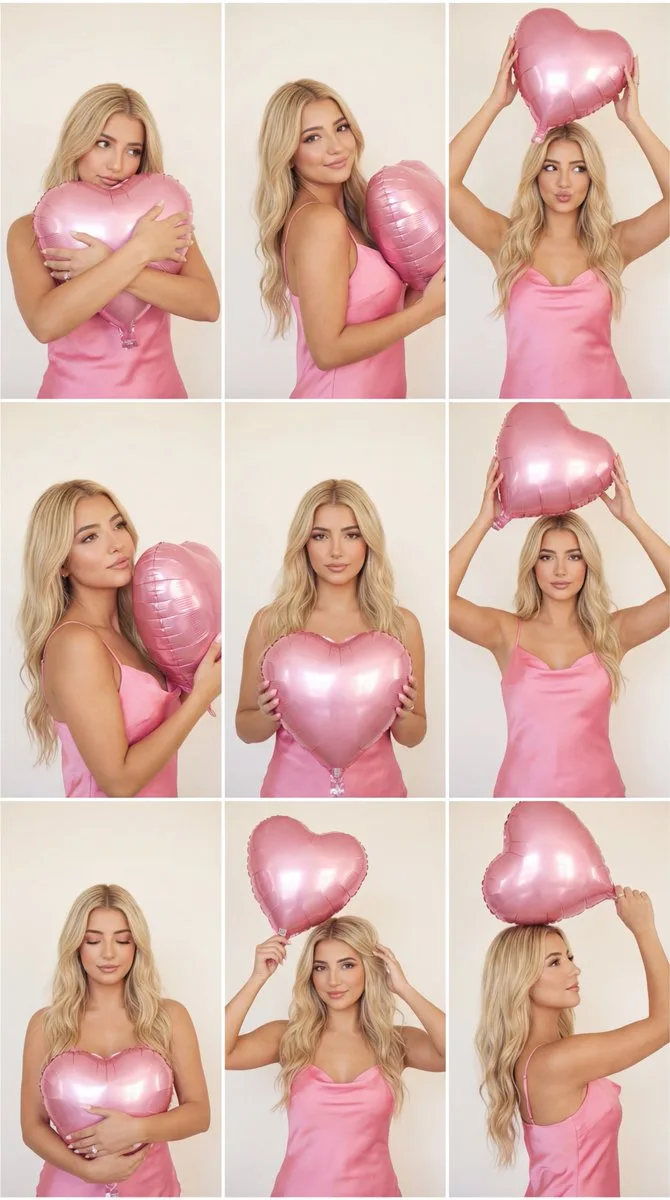 Dreamy pink balloon magazine grid — Sonra