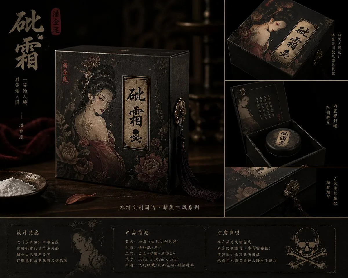 Pan jinlian arsenic packaging design — Sonra
