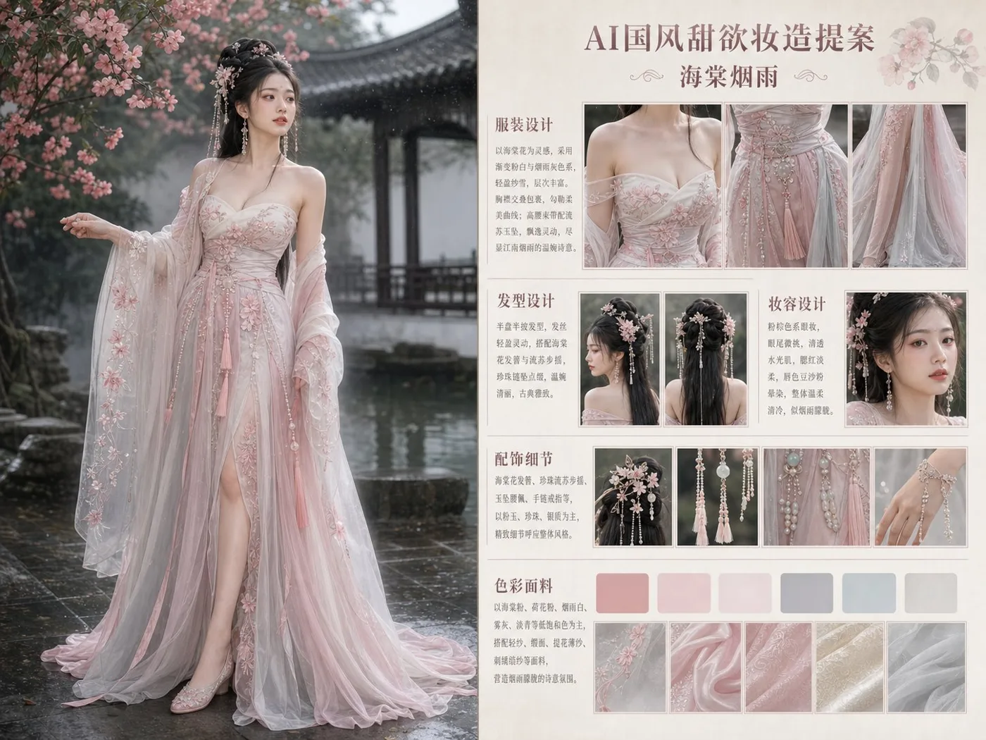 Ai chinese style sweet sultry makeup proposal board — After
