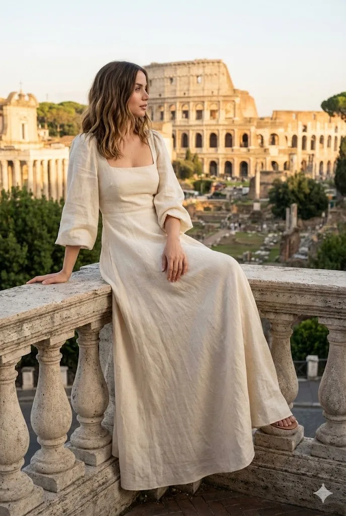 Golden rome red silhouette — Sonra