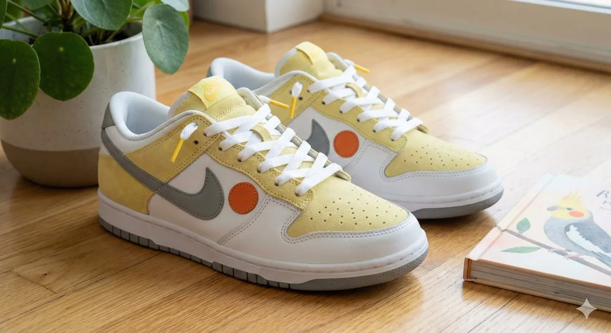 Realistic cockatiel sneaker — Sonra