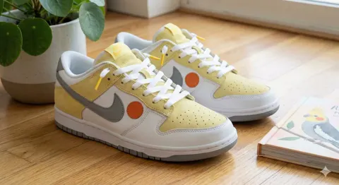 Realistic cockatiel sneaker
