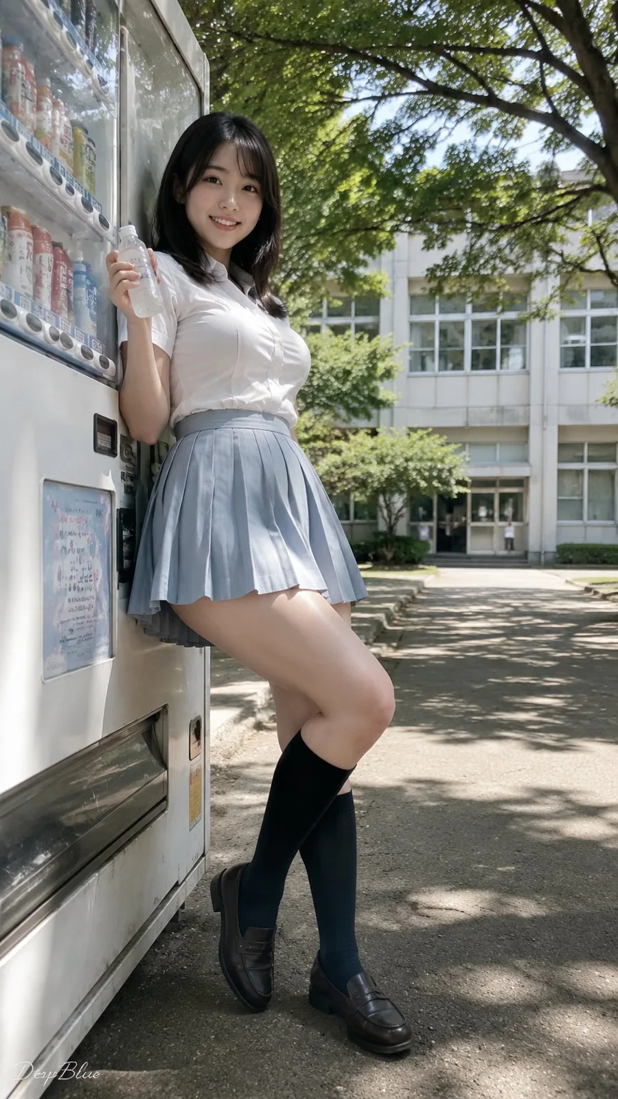 Japanese youth documentary girl vending machine — After