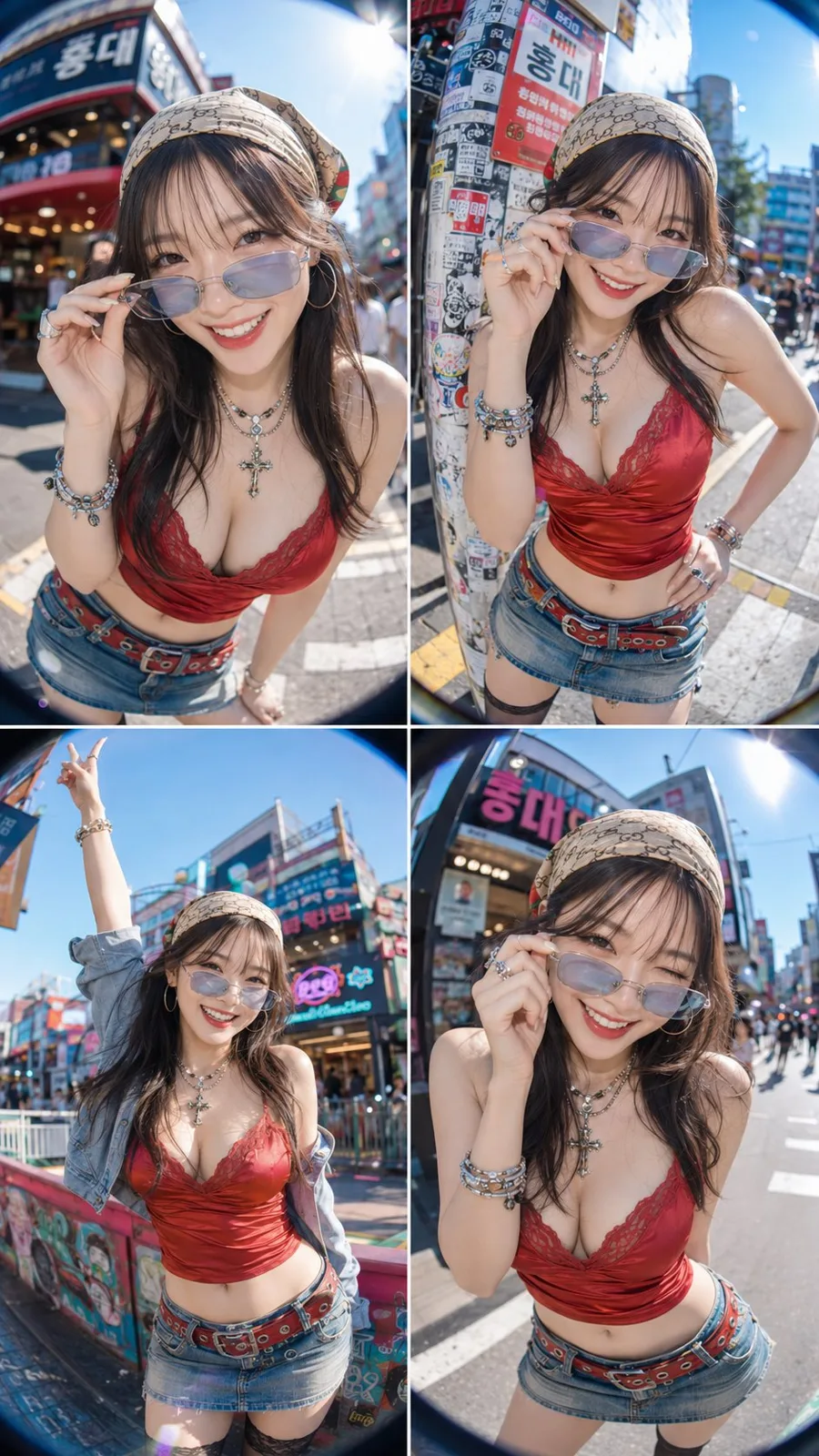 Seoul hongdae y2k fisheye — Sonra