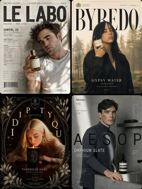 Le labo robert pattinson santal 33 fragrance poster