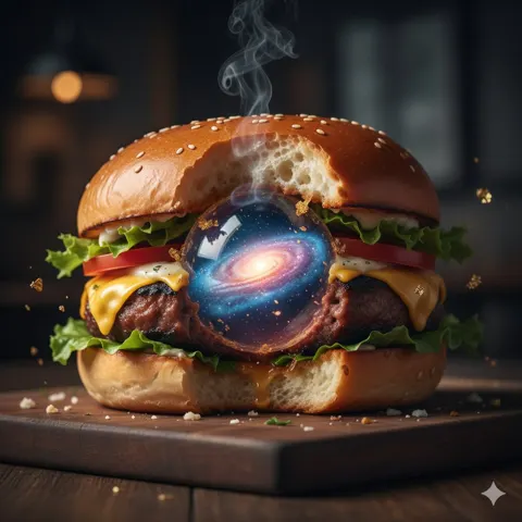 Mouth watering cheese burger bite