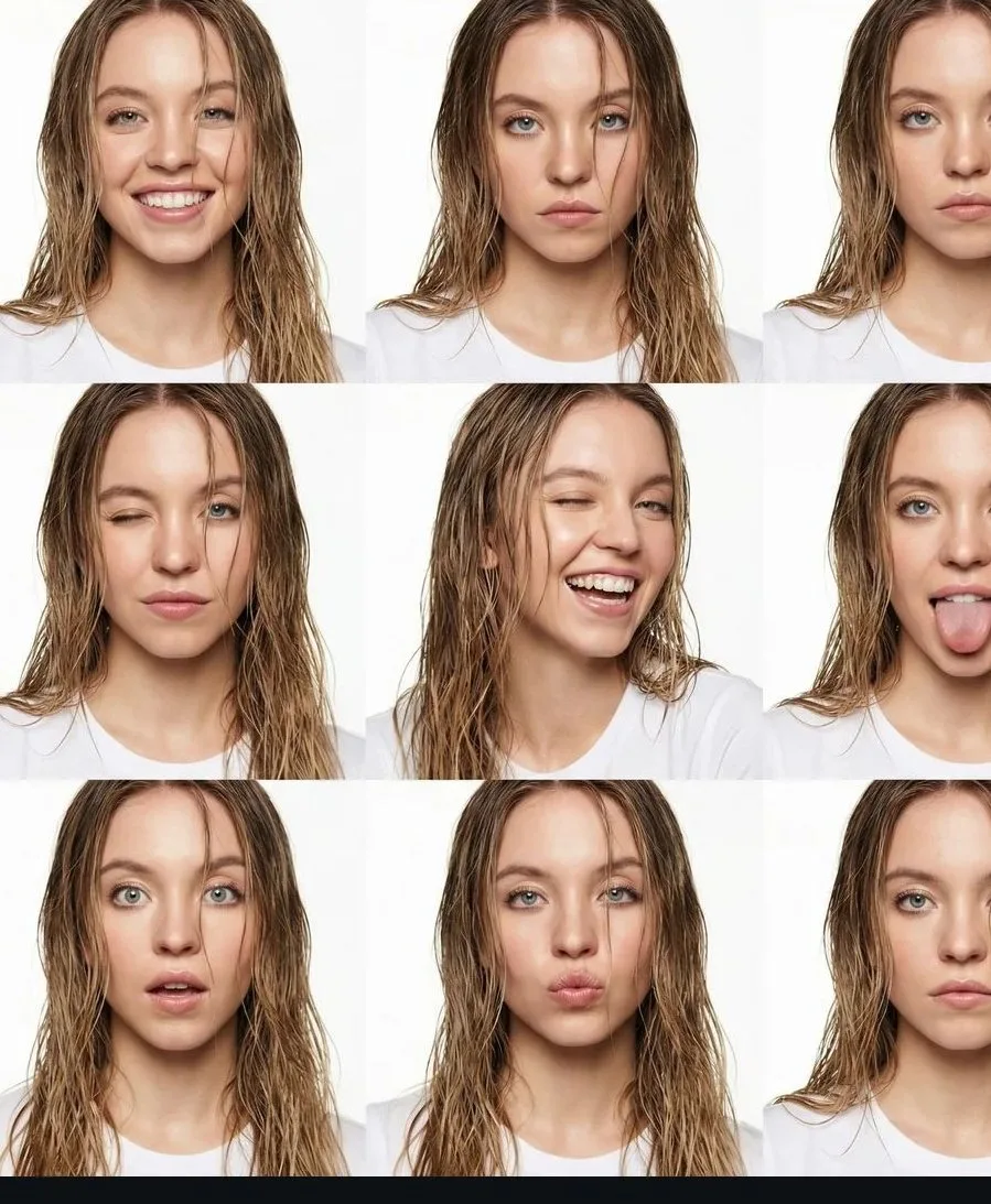Minimalist white fashion wet hair grid — Sonra