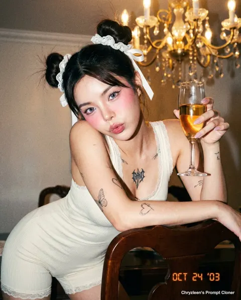 Y2k flash party babe