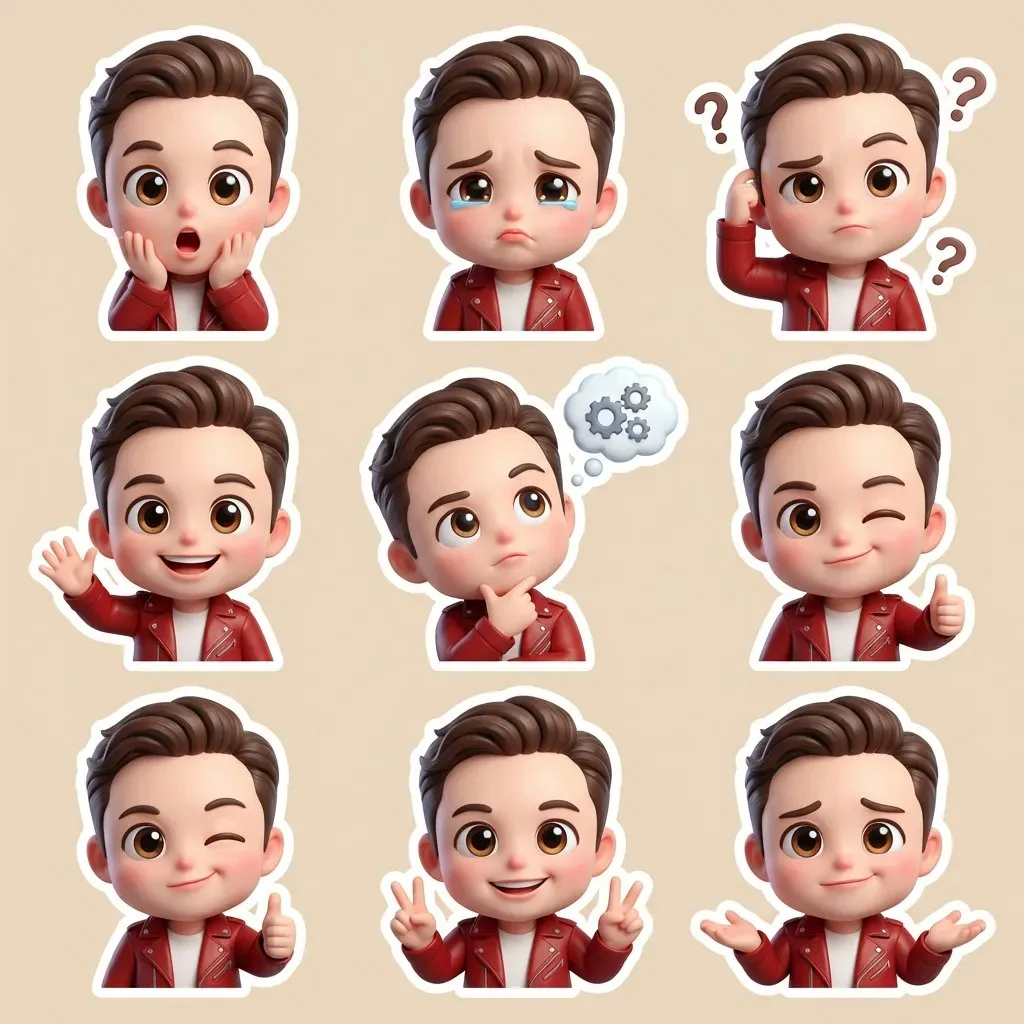 Disney style 3d chibi emoji — Sonra