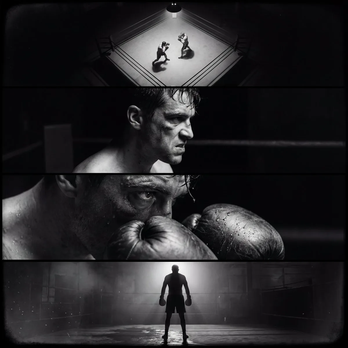 Noir boxing quartet — After
