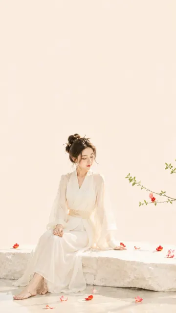 Oriental zen minimalist female aesthetic cover