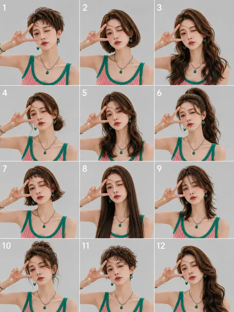 Realistic photography female hairstyles guide