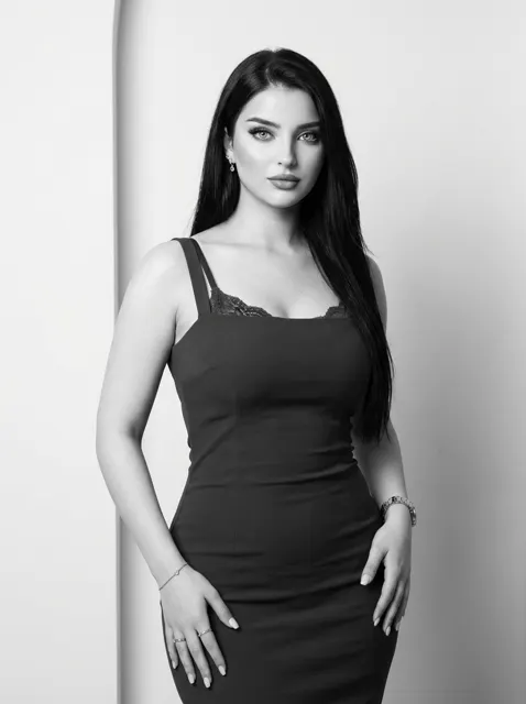 Timeless monochrome confidence glamour