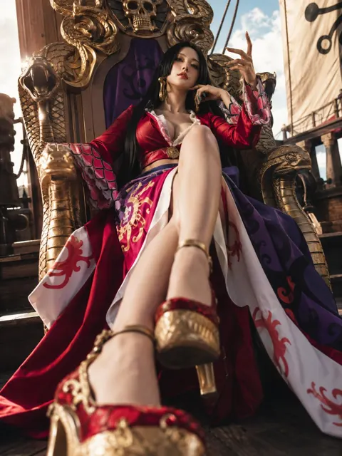 Boa hancock realistic cosplay poster