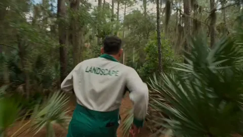 Gardener escapes forest rocket