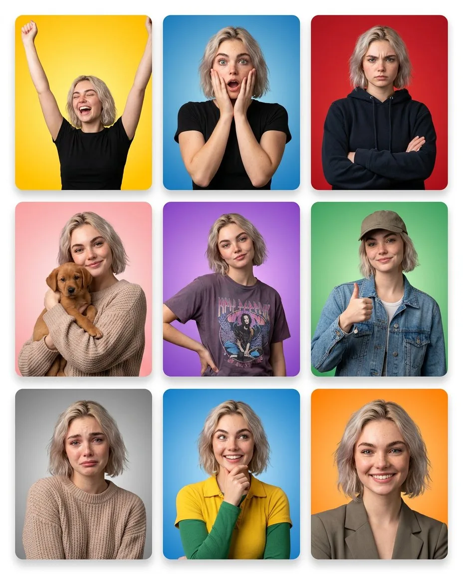 Colorful emotion grid — After