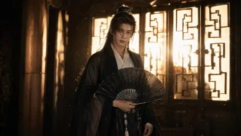 Cinematic wuxia portrait noble gentleman