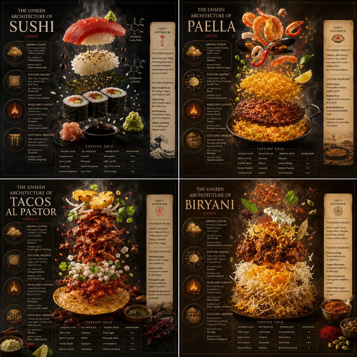 International dish molecular gastronomy exploded view — Sonra