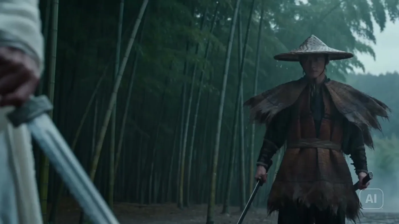 Bamboo forest rain duel slow motion — Sonra