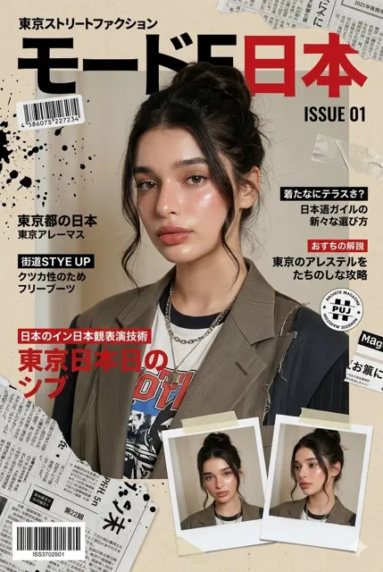 8k ultra cinematic japanese fashion cover