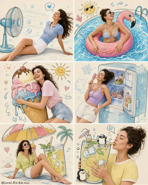 Ultra premium hybrid summer lifestyle campaign poster