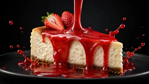 Liquid pour food advertising photography
