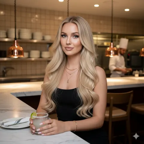 Warm kitchen bar blonde cocktail