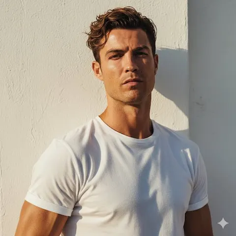 Golden hour ronaldo closeup