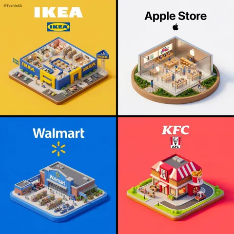 Miniature brand diorama