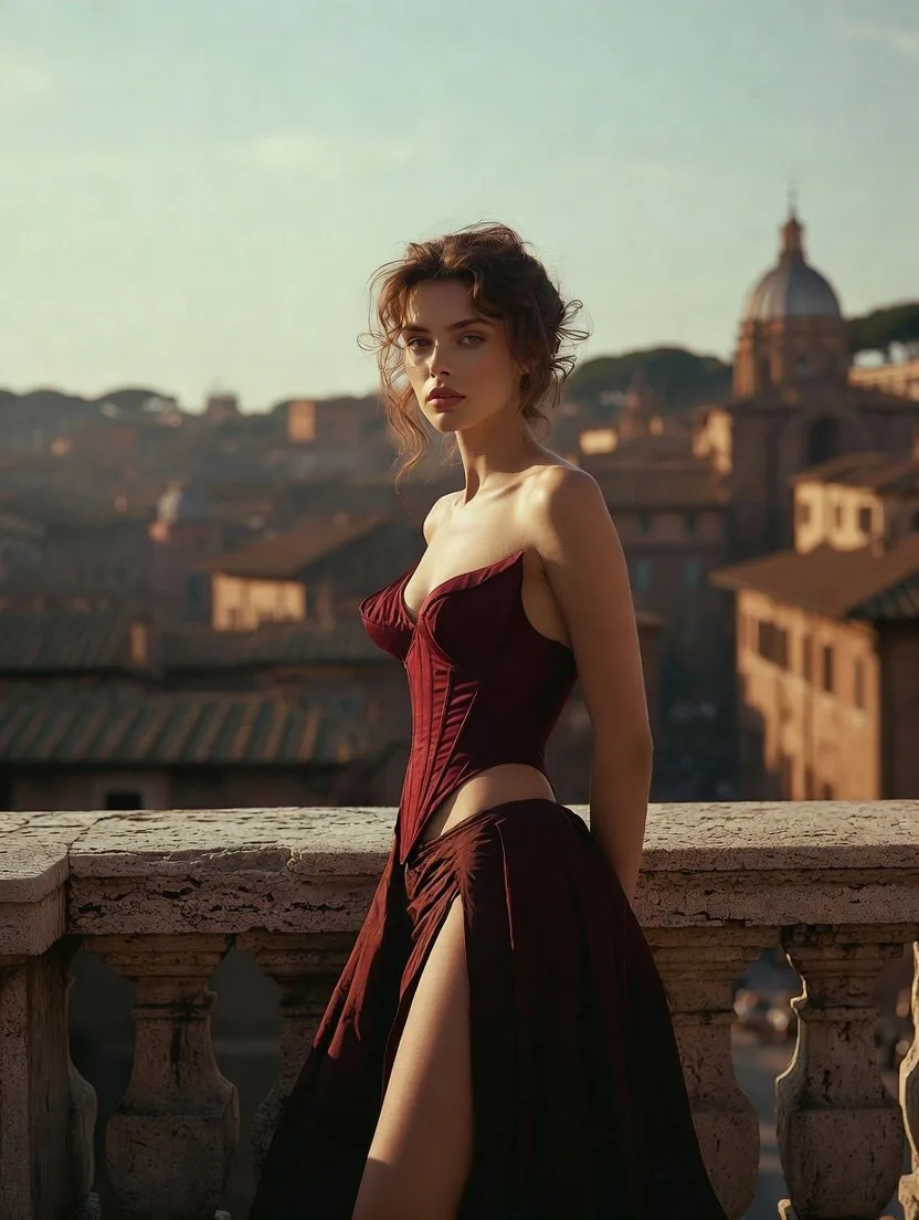 Rome dusk couture cinematic moment — Sonra