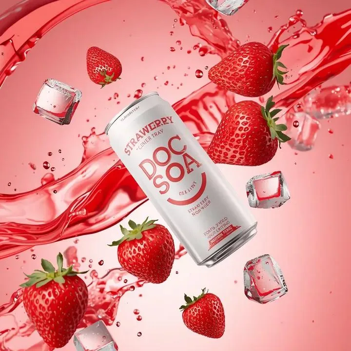Premium strawberry soda commercial — Sonra