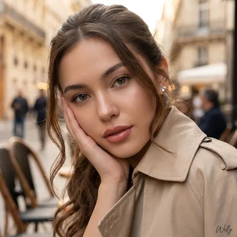 Parisian eurasian beauty