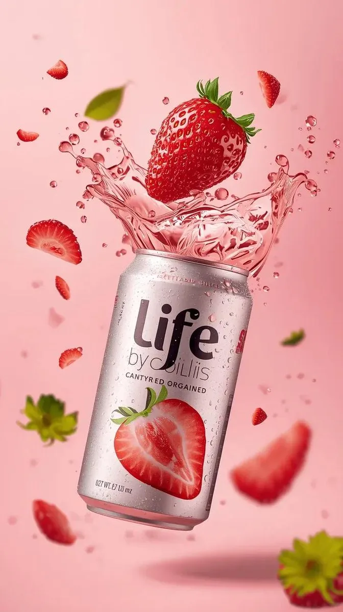 Hyper realistic strawberry splash commercial — Sonra