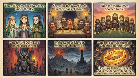 Cute lotr ring poem comic